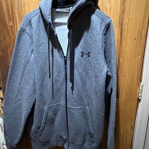 Under armor, size large jacket ,color gray